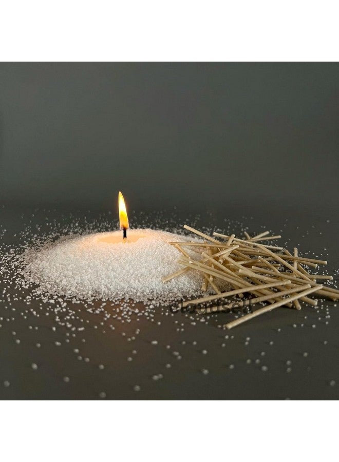 kunya DIY Sand Wax Powder Candle Making Kit, with Natural Coconut Shell Refillable Beaded Pearled Candle All Natural Reusable Candle Self Extinguish Candle for Home Decor (500 GM) - Image 2