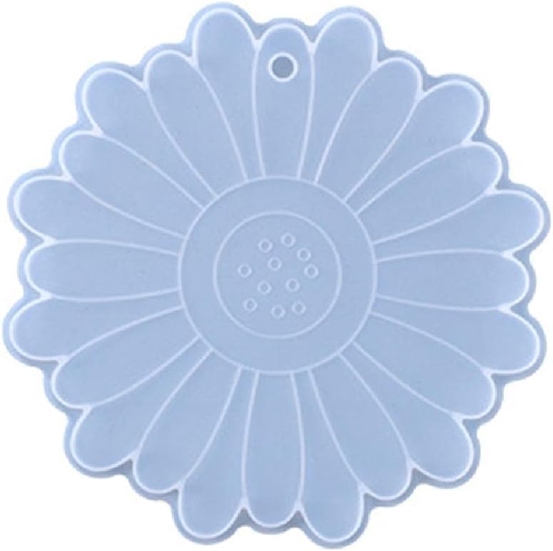 Snoogg SNOOGG ™1 Pack 10CM Sun Flower Coaster Silicone Moulds Use for Resin Casting for Event, Resin Art, Wedding,Valentine,Anniversary Gift  - Image 1