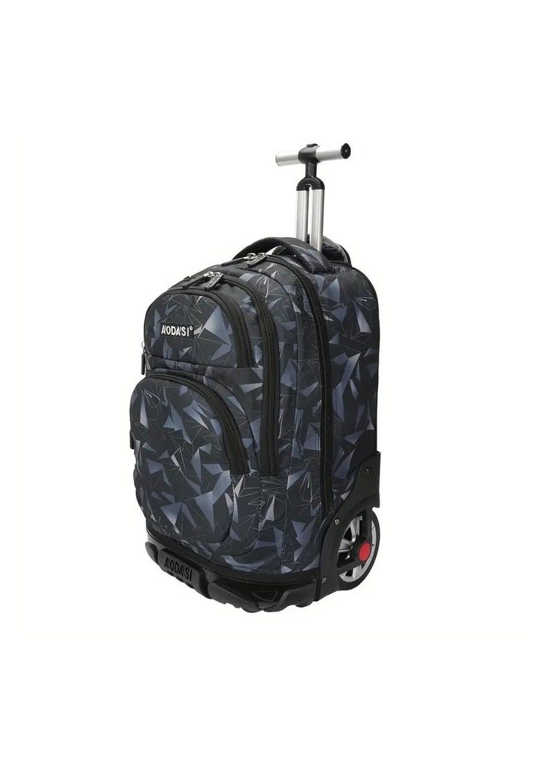 AODASI Trolley School Bag, School Bags for Girls and boys Trolley Bag for Students Travel Bag Trolley Luggage backpack multi useful - Image 3