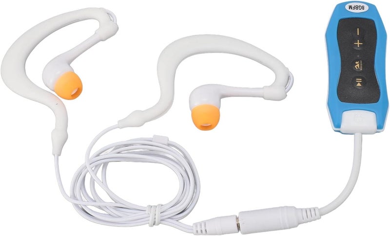 Plyisty Waterproof MP3 Player, 8GB USB2.0 Rechargeable Music Player, IPX8 Waterproof Earphone for Swimming Diving Running, Suitable for Outdoor Sports (8GB) - Image 3
