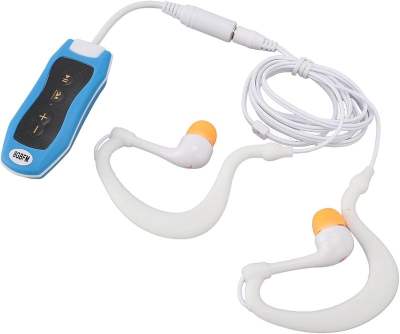 Plyisty Waterproof MP3 Player, 8GB USB2.0 Rechargeable Music Player, IPX8 Waterproof Earphone for Swimming Diving Running, Suitable for Outdoor Sports (8GB) - Image 4