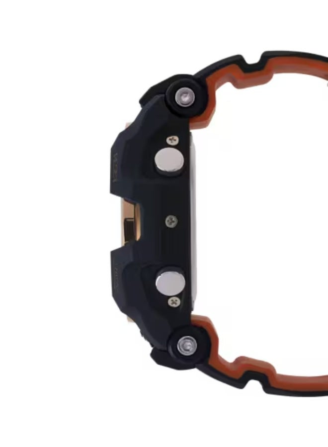 G-SHOCK Gravitymaster Solar Watch GR-B100-1A4, 53.8 mm Black Dial, Black/Orange Resin Strap, Analog-Digital, 200 m WR - Image 4