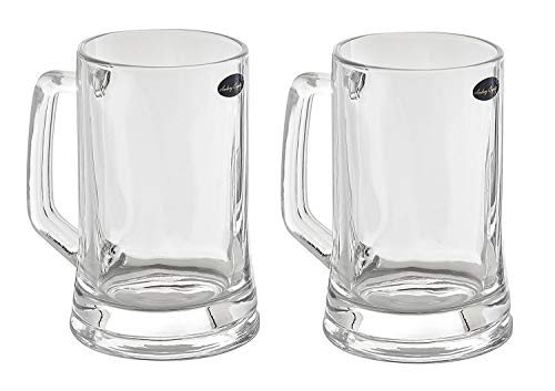 Amlong Crystal Amlong Crystal LeadFree Beer Mug  12 oz Right For 1 Bottle Set of 2 