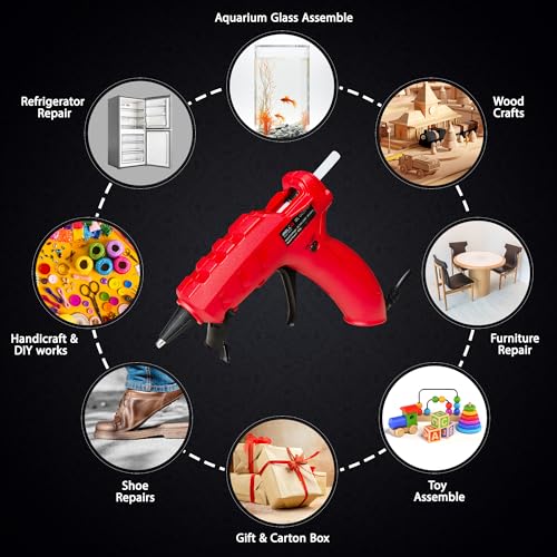 IBELL TOOLS IBELL Glue Gun Gg30-01, 40W, Corded Electric Melt Stick Dia 7Mm, High Temp Heavy Duty Hot Melt Gun Kit With Glue Sticks - Image 5