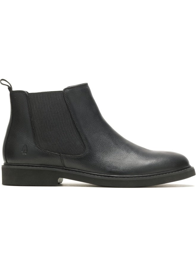 Hush Puppies أحذية هاش بايبيز جلدية سوداء عالية الكاحل - Image 2