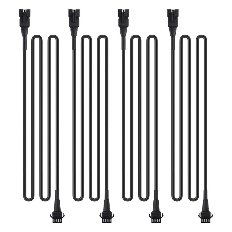 DITRIO 4pcs 4Feet Extension Cords for Underglow RGB LED Light Strip Kits with 4Pin Fast Locking Connectors on Motorcycles Trikes Trailers Golf Carts EXT4FT - Image 3