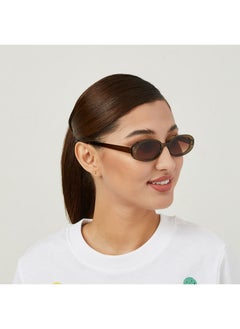 Blackout DREW Women Olive Sunglasses - Frame Material: Thermoplastic Rubber (TR90) - Frame Color: Olive -Lens Color: Brown - Full Rim  - Image 5