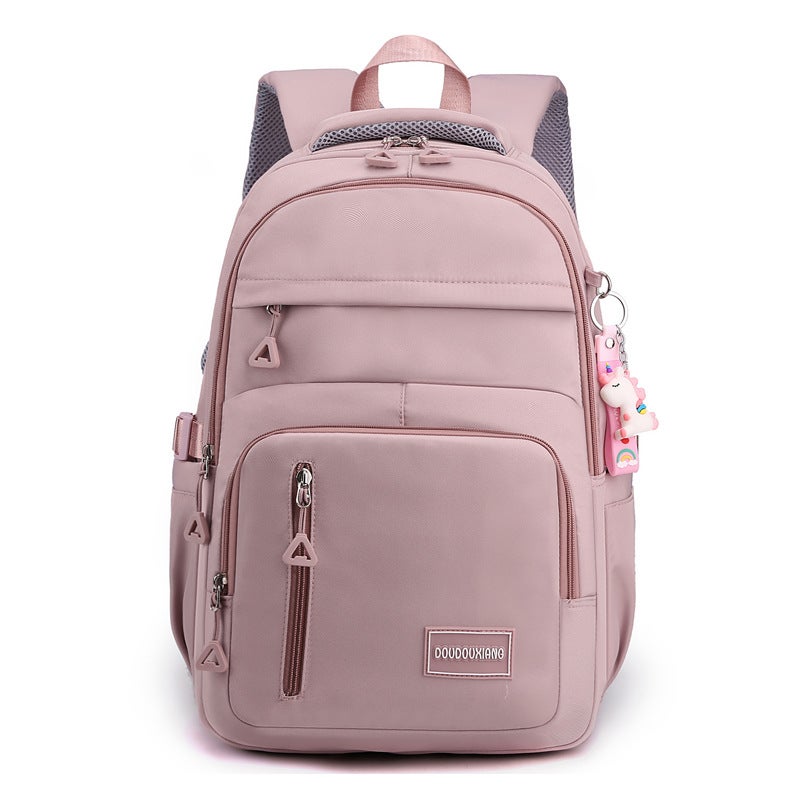 New Large-Capacity Schoolbags For Middle And High School Students, Women'S High-End Nylon Casual Backpacks, Multi-Layered Travel Bags, Trendy - Image 1