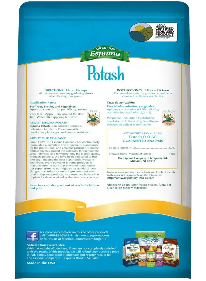 Espoma PO6 Potash Bag, 6-Pound - Brown/A - Image 2