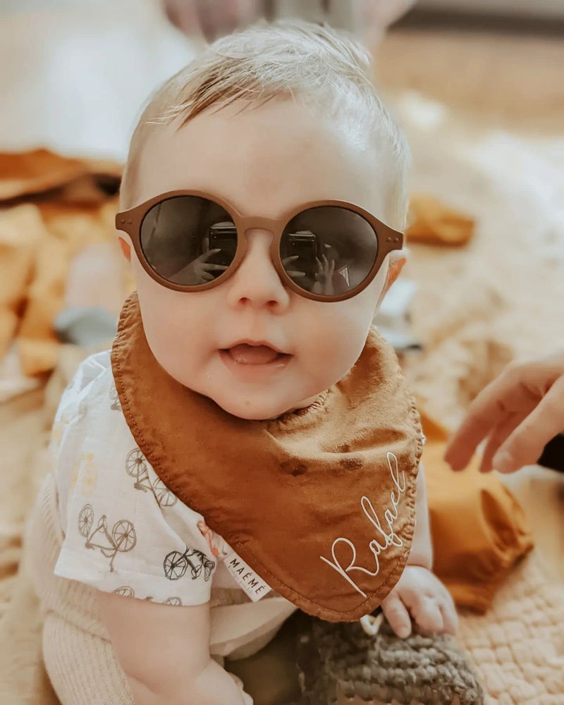 COASION Baby Polarized Sunglasses with Strap Adjustable TPEE Flexible Frame for Toddler Girls Boys Age 0-12 Months (Brown) - Image 2