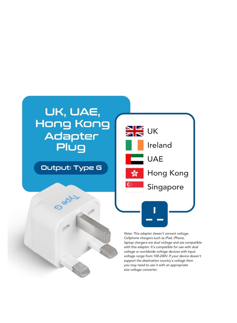 3-Piece Power Adapter Ideal for Laptops, Cameras, and Chargers Compliant with European Safety Standards - Image 2