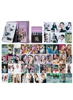 زد Integrate small card KPOP Korean Wave photo card 55 boxed DIY collection IVE aid ITZY pink purple 