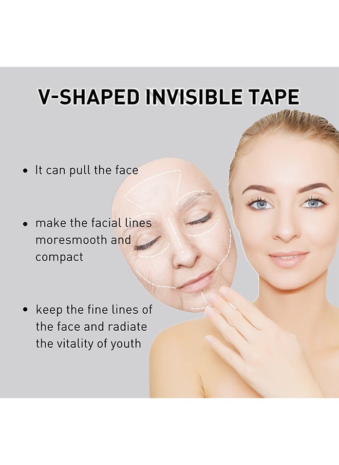 West&Month V-Shaped Invisible Tape-Lifting Sticker Fades Fine Lines, Lifts and Tightens Chin Muscle Shaping Patch Contraction Sticker 40 Patch  - Image 2
