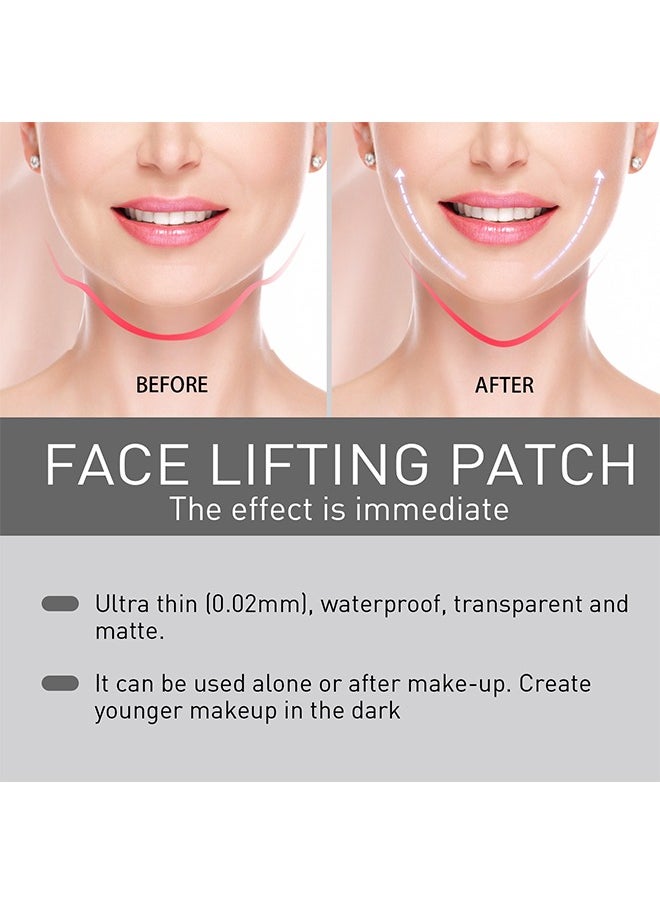 West&Month V-Shaped Invisible Tape-Lifting Sticker Fades Fine Lines, Lifts and Tightens Chin Muscle Shaping Patch Contraction Sticker 40 Patch  - Image 3