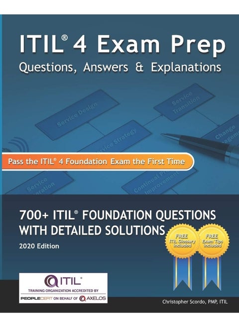 ITIL 4 Exam Prep Questions, Answers & Explanations: 700+ ITIL Foundation Questions with Detailed Solutions