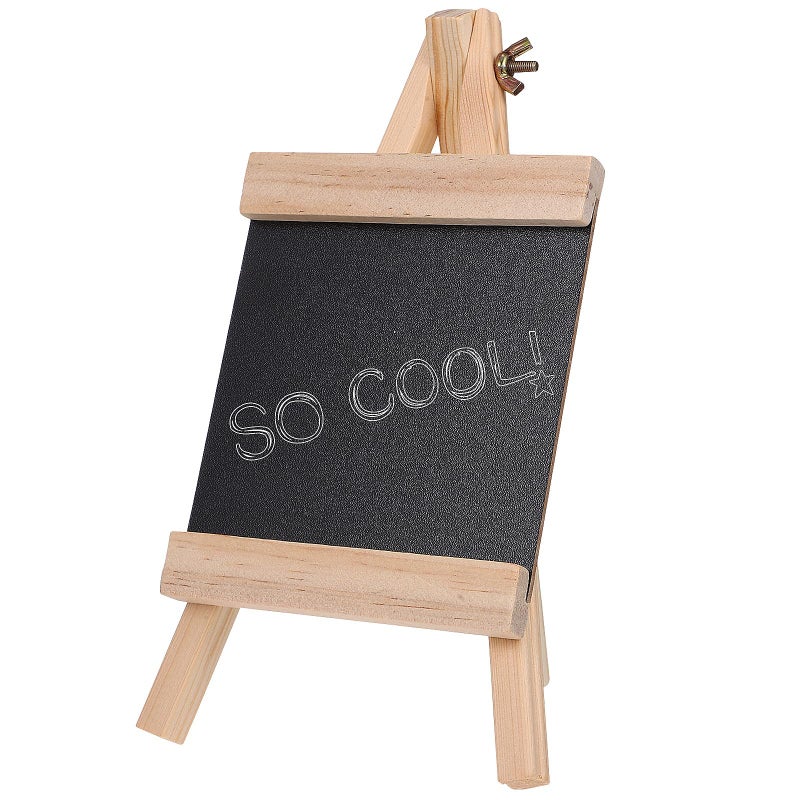 Wooden Tabletop Chalkboard Sign 12x23cm With Easel For Home Cafe Restaurant Decor - Image 2