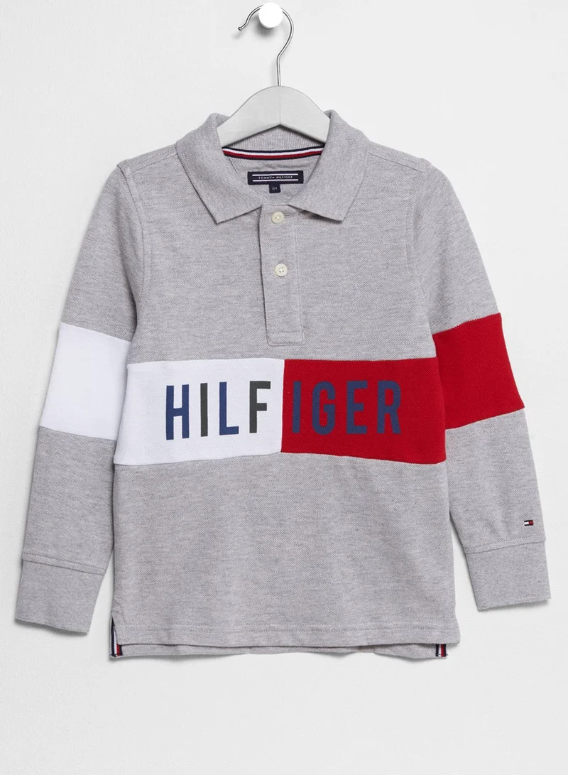 TOMMY HILFIGER Little Logo Print Polo
