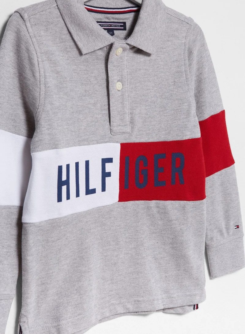 TOMMY HILFIGER Little Logo Print Polo