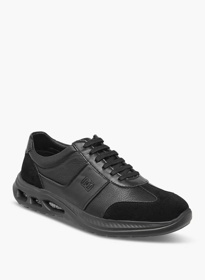 دوتشيني Men's Panelled Lace-Up Sneakers