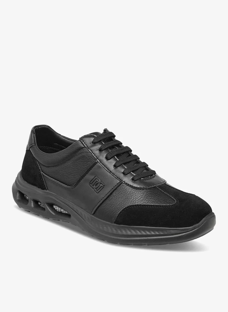 DUCHINI Men's Panelled Lace-Up Sneakers