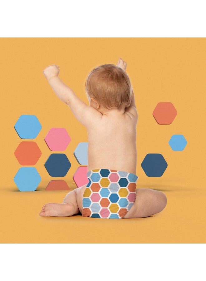 Hello Bello Premium Diapers Size 4, Busy Bees & Hive Five Designs, 58ct Club Box - Image 4