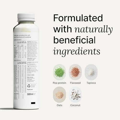 Huel Ready-to-Drink | Vanilla Meal Replacement Drink | High Protein Drink | Nutritionally Complete, Low Sugar, High Fiber, Plant Based, Vegan, Healthy | 20g Protein Per Bottle, 16.9 Fl Oz (12 Pack) - Image 3