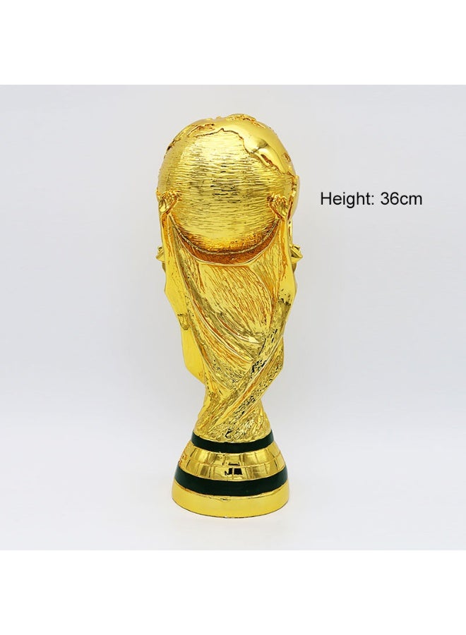 كأس كرة القدم بالرصين الذهبي، كأس ذهب البطلين كأس العالم لمنحى مباريات كرة القدم ارتفاعه 36 سم - Image 2
