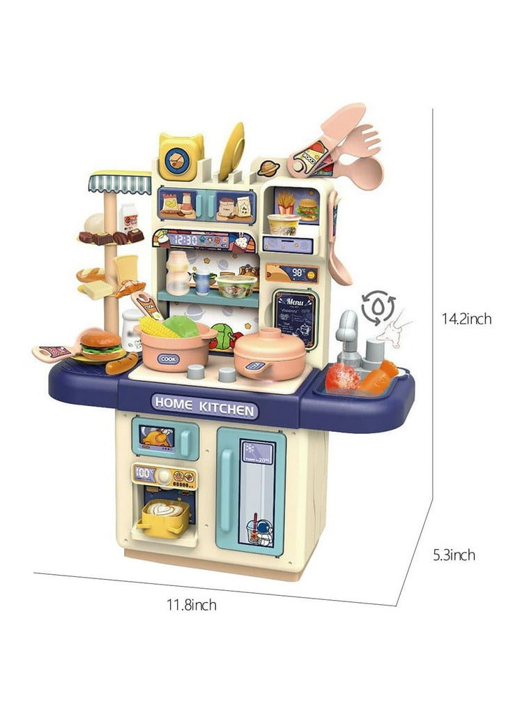 Plastic Kitchen Set for Girls, Pretend Play, Home Kitchen Toy, Mini Kitchen Toys, Real Cooking Set for Kids. - Image 3