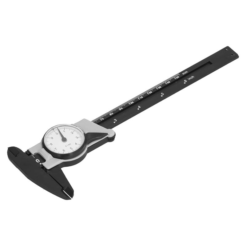 klarako Dial Vernier Caliper, Dial Caliper Dial Vernier Caliper ABS 0mm To150mm Portable Metric Measuring Tool for Lab Home - Image 1
