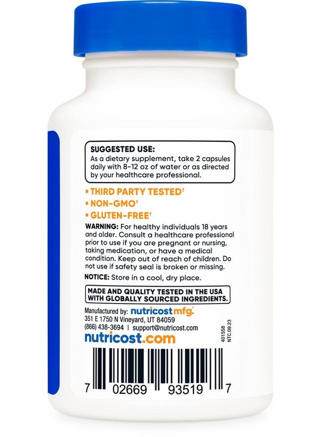 Nutricost Coleus Forskohlii 500mg, 60 Capsules - Maximum Strength Formula - Image 4