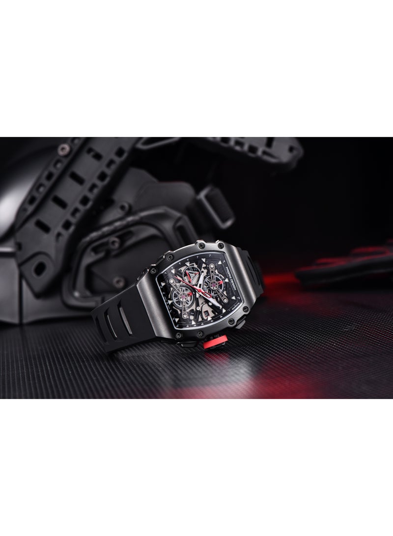 PAGANI DESIGN Men's Quartz Watches All Black Dial Design Adjustable Silicone Strap Sports Waterproof Fashion  PD YS011 - Image 4