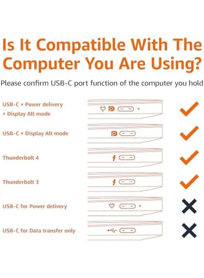 Premium Aluminum Usb C To Hdmi Cable Adapter Thunderbolt 3 Compatible 4K 60Hz 0.91 Meters Black - Image 2