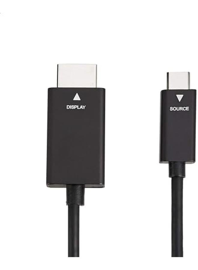 Premium Aluminum Usb C To Hdmi Cable Adapter Thunderbolt 3 Compatible 4K 60Hz 0.91 Meters Black - Image 4