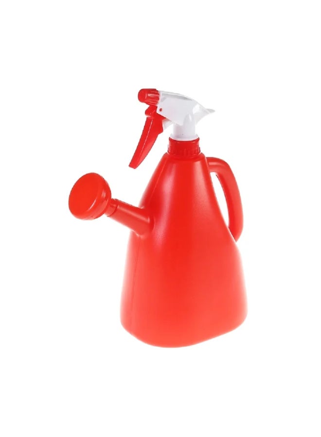 Generic Watering Can with Sprinkler Head 2 In 1 Plastic Watering Can Indoor Outdoor Garden Plants Pressure Spray Home Water Kettle Adjustable Sprayer 1l/33.8oz Garden watering Can (RED)  - Image 2