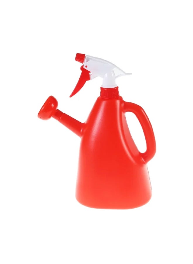 Generic Watering Can with Sprinkler Head 2 In 1 Plastic Watering Can Indoor Outdoor Garden Plants Pressure Spray Home Water Kettle Adjustable Sprayer 1l/33.8oz Garden watering Can (RED)  - Image 1