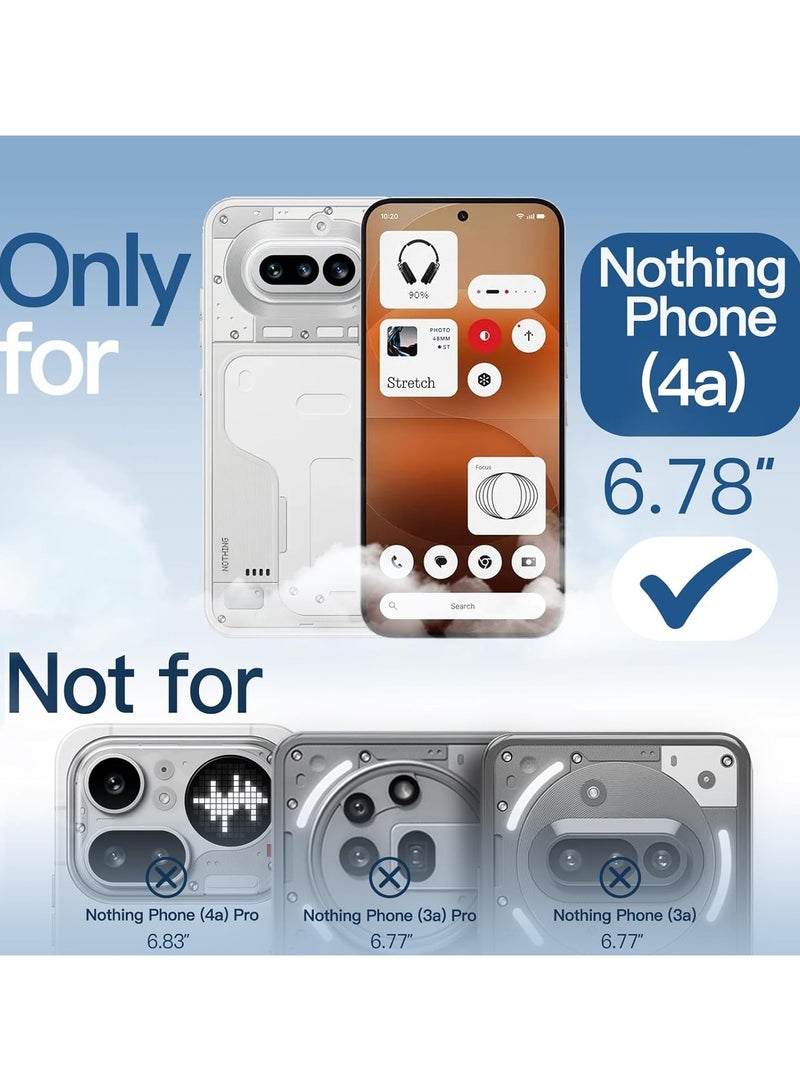 جراب شفاف لهاتف Nothing Phone 4A – غطاء صلب فائق النحافة ومقاوم للصدمات (من مادة TPU)، جراب خلفي كريستالي شفاف مقاوم للاصفرار مع حماية للكاميرا. - Image 2