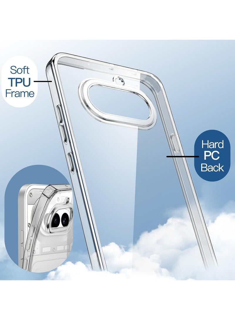جراب شفاف لهاتف Nothing Phone 4A – غطاء صلب فائق النحافة ومقاوم للصدمات (من مادة TPU)، جراب خلفي كريستالي شفاف مقاوم للاصفرار مع حماية للكاميرا. - Image 5