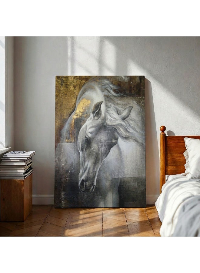 لوحاتي لوحة ديكور حائط مودرن بتصميم خيل أنيق للمنزل والمكتب - Image 4