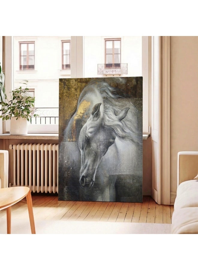 لوحاتي لوحة ديكور حائط مودرن بتصميم خيل أنيق للمنزل والمكتب - Image 1