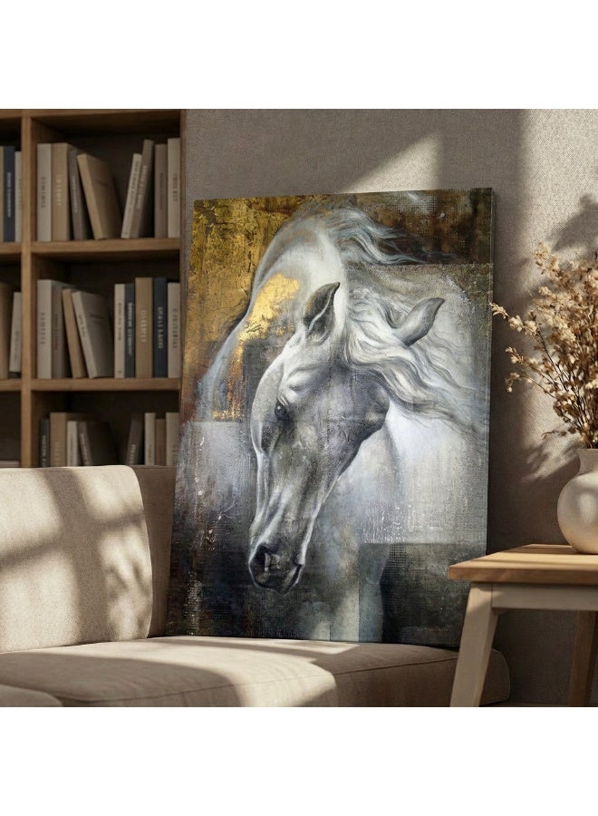 لوحاتي لوحة ديكور حائط مودرن بتصميم خيل أنيق للمنزل والمكتب - Image 2