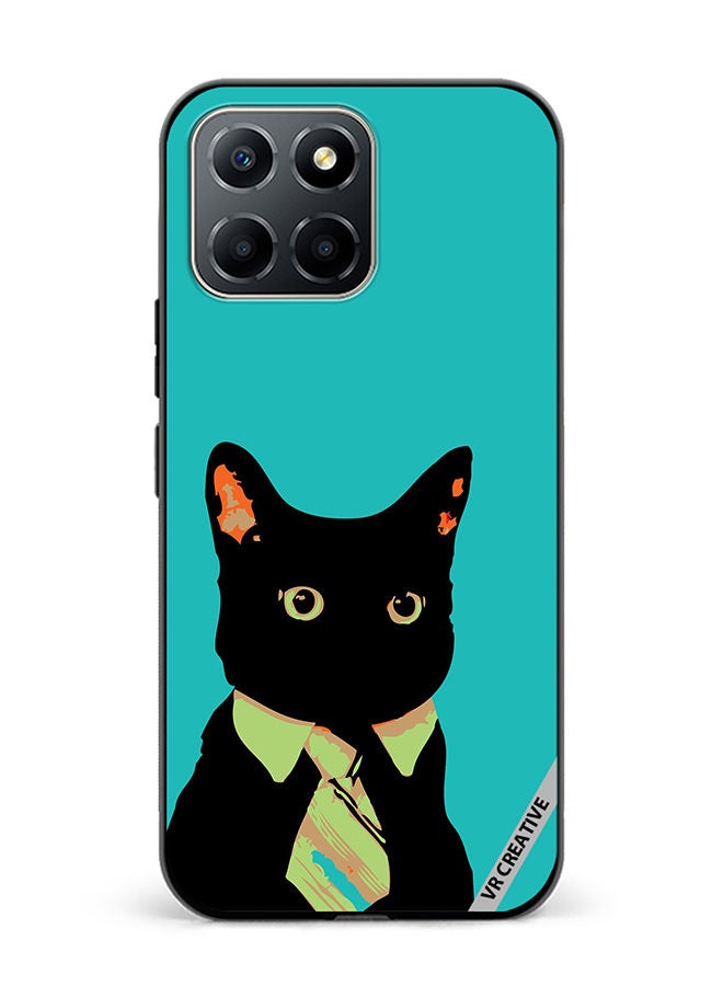VR CREATIVE Protective Case Cover For Honor X6 Business Cat Design Multicolour - Image 1