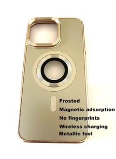 Generic Mobile Phone Case Mobile Phone Protective Cover Metallic Feel Matte Magnetic adsorption Wireless Charging Anti-fall and Shockproof For iPhone 15 Pro Max  - Image 2