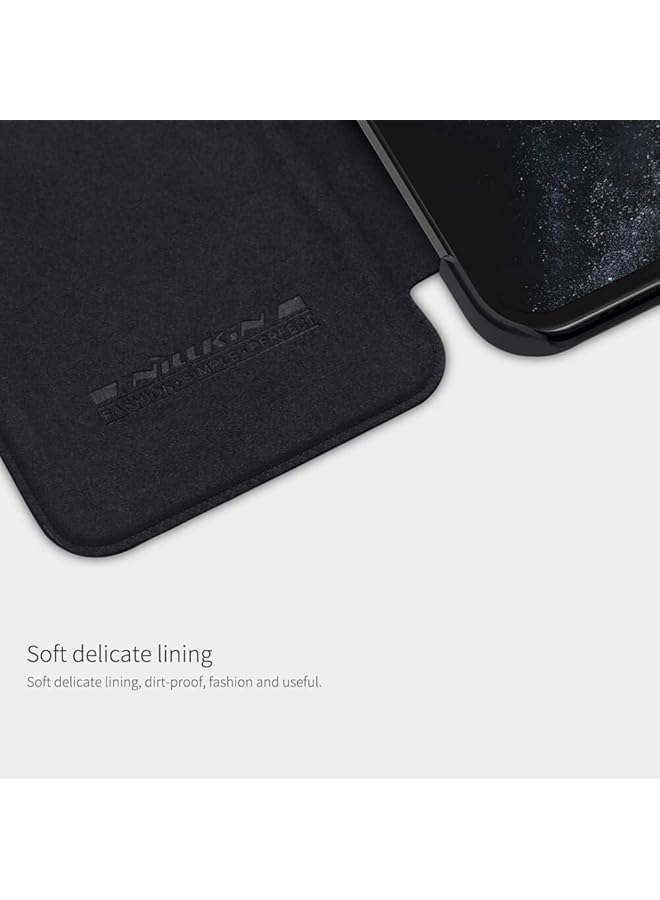 Nillkin Case For Iphone 12 Iphone 12 Pro 6.1 Inch Qin Leather Series With Card Holder Stylish Cover Durable Slim Pu Leather Flip Wallet Iphone 12 Iphone 12 Pro Case Black - Image 2