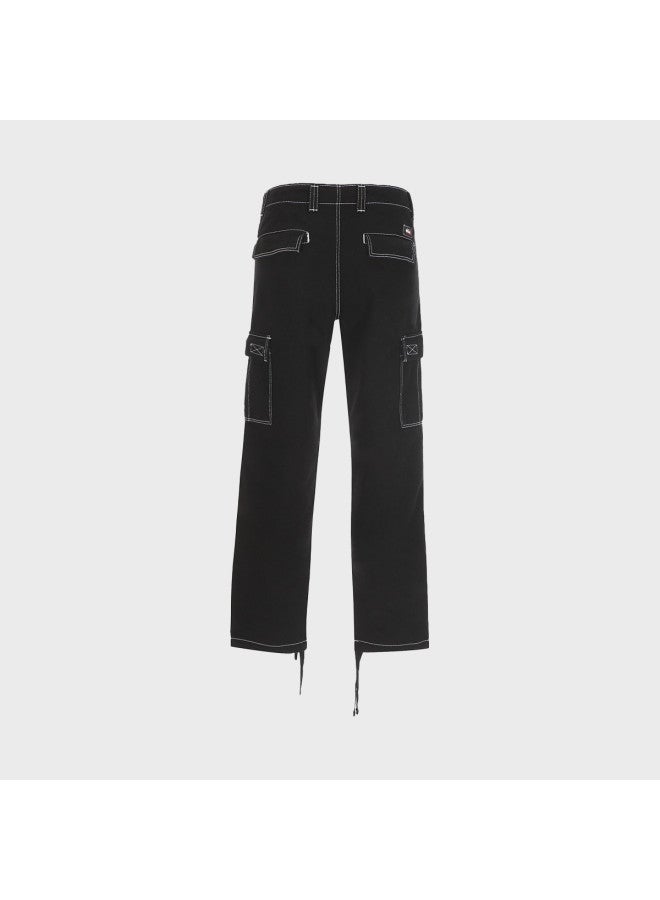 Zara men's Solid Color Straight Leg Casual Pants With Drawstring Cuffs - Image 3