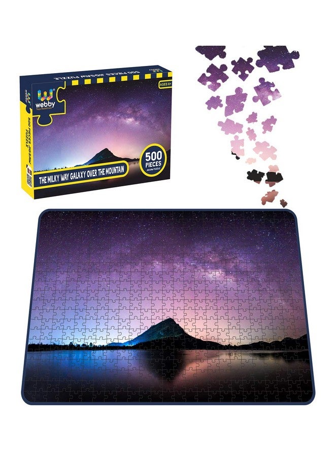 Webby The Milky Way Galaxy Over The Mountain Jigsaw Puzzle, 500 Pieces - Image 3