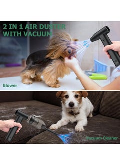 GTSOL GTSOL Compressed Air Duster,130000 RPM Full Metal Cordless Air Blower, 8000 MAh Rechargeable 7-in-1 Turbo Fan with Adjustable Speed for Keyboard, Car, Home & Travel  - Image 4