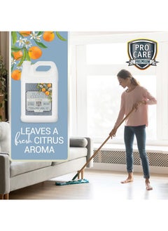 Procare ProCare Floor Cleaner (Made in USA) | Tile, Stone, Laminate, Vinyl & Natural Wood Floor Cleaner for Mopping, Household Supplies, Cleaning Solution with Citrus Aroma - 1 Gal (128 Fl Oz)  - Image 4