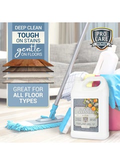 Procare ProCare Floor Cleaner (Made in USA) | Tile, Stone, Laminate, Vinyl & Natural Wood Floor Cleaner for Mopping, Household Supplies, Cleaning Solution with Citrus Aroma - 1 Gal (128 Fl Oz)  - Image 3