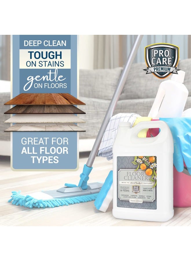 ProCare Floor Cleaner (Made in USA) | Tile, Stone, Laminate, Vinyl & Natural Wood Floor Cleaner for Mopping, Household Supplies, Cleaning Solution with Citrus Aroma - 1 Gal (128 Fl Oz) - Image 3
