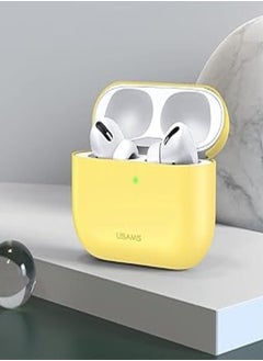 USAMS US-BH569 Ultra-thin Silicone Protective Cover For AirPods Pro - Yellow